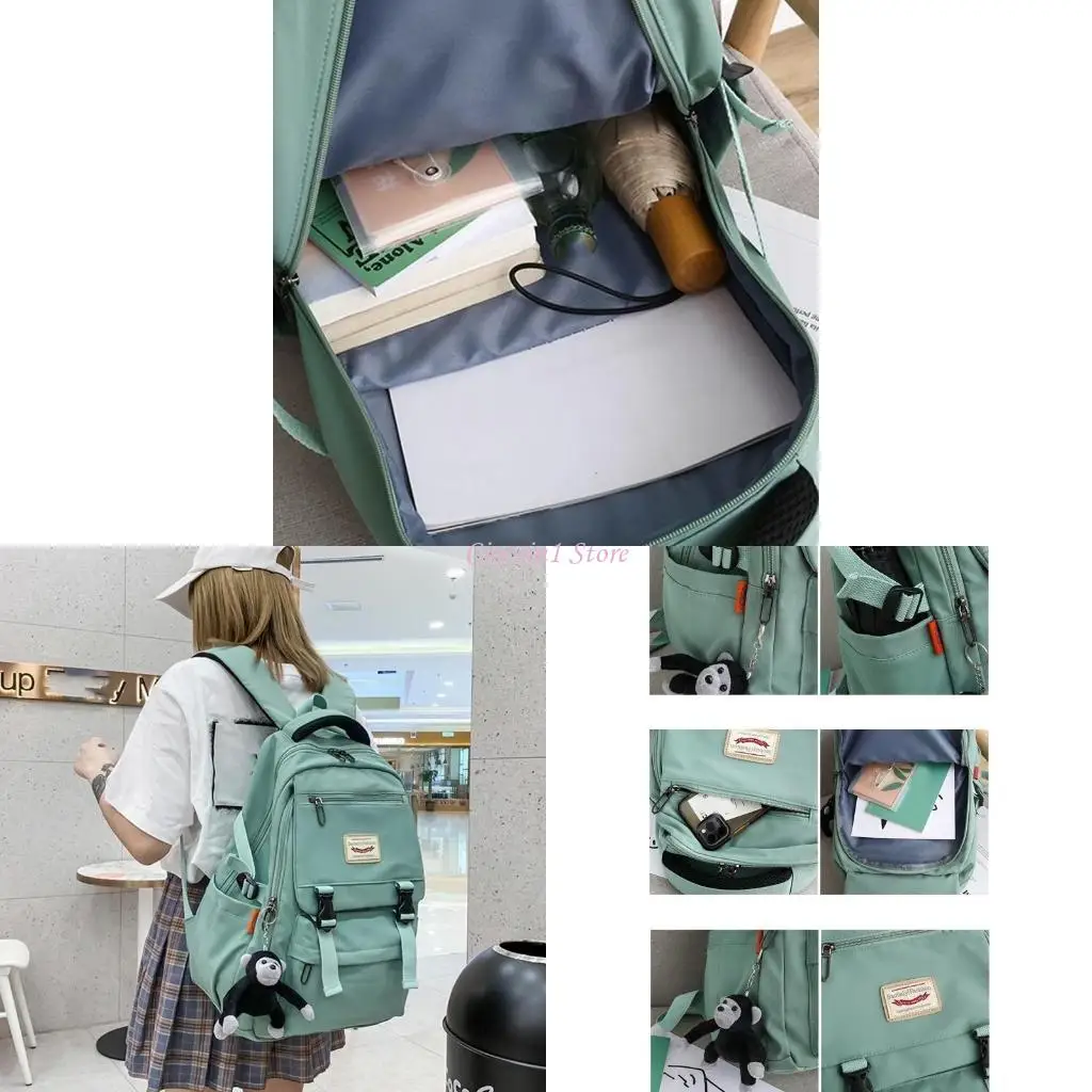 

Y1UB Large Capacity Backpack Fashion Casual Daypack Bookbag for School Teens Girls