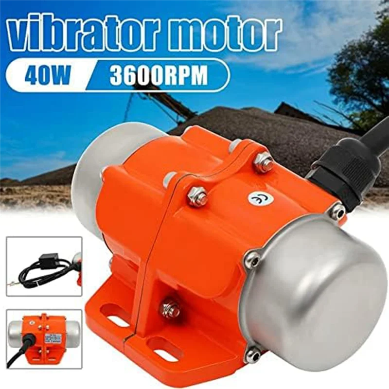 A71P 40W betonvibrator vibratiemotor, 110V 3600rpm waterdichte vibrerende motor vibrerende eenfasige voor schudertafel, Dur
