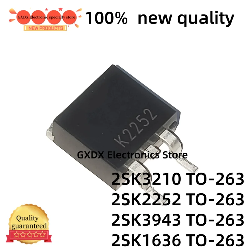 10-20 piezas nuevas 2SK3943 K3943 2SK3210 K3210 TO-263 2SK2252 K2252 SK1636 K1636 Transistor de efecto de campo MOS de canal N