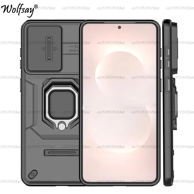 

Case For Samsung Galaxy S26 Edge Case Samsung S26 Ultra Ring Holder Magnetic Back Cover For Samsung S26 Edge Push Window Case