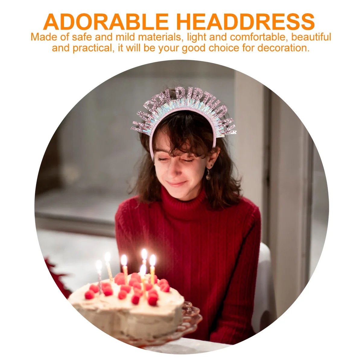 

3pcs Birthday Hats Party Hair Decoration For Kids Lightweight Comfortable Fun Party Supplies Headband Decor Children Adorable