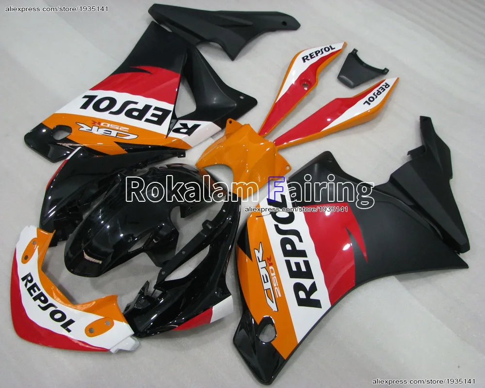 For Honda CBR250R MC41 Parts 2011 2012 2013 2014 CBR 250 R  Aftermarket Motorbike Fairing (Injection molding)