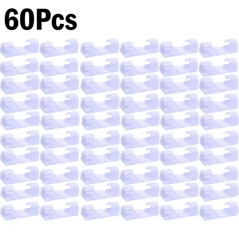 Kabelclips Organizer Drop Wire Holder Snoerbeheer Zelfklevende kabelmanager Vaste klem Draadhaspel voor thuiskantoor Auto - afbeelding 1