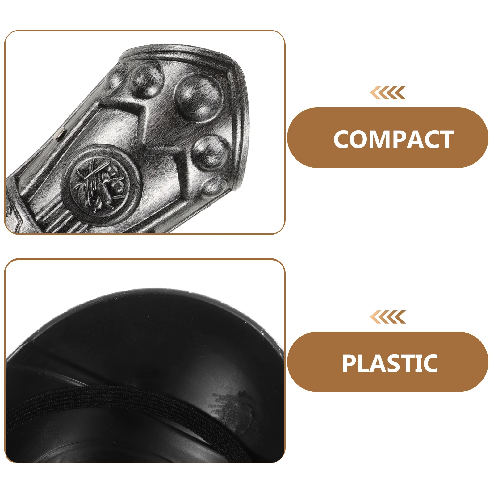 1 set 1 set di accessori per costumi per armature cosplay, piastra per braccio in plastica durevole, festa per ragazzi, Halloween, soldato romano