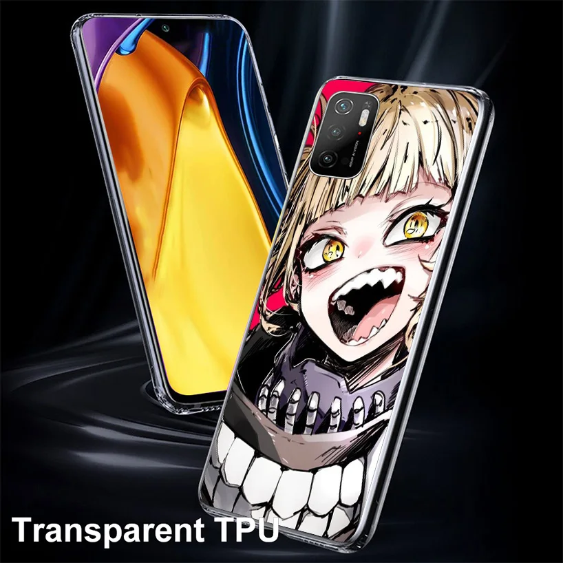 Himiko Toga Waifu Anime Phnoe Case for Xiaomi Poco X5 Pro X4 Gt X3 Nfc M5S M4 M3 M2 F3 F2 F1 Mi Note 10 Lite A2 A3 Unique Cover