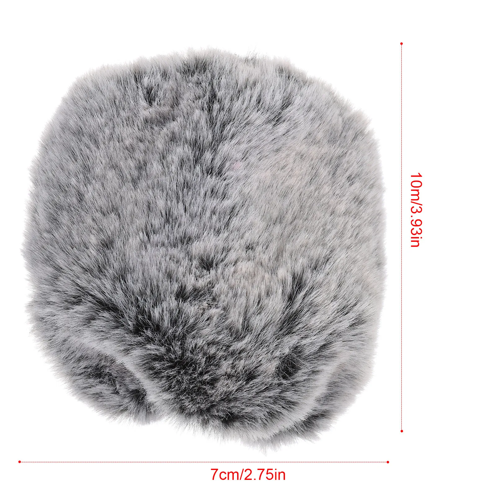 마이크 윈드스크린 머프 인조 퍼 방풍 스프레이 쉴드 커버 Mk4용 소음 감소 야외 녹음용