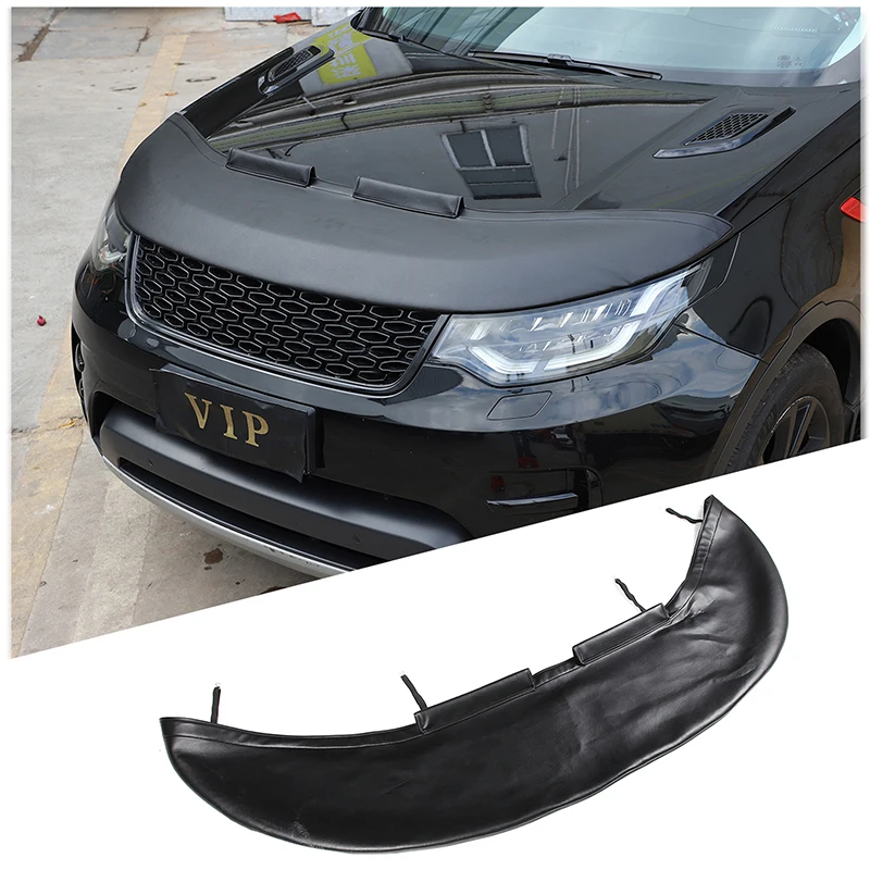 

For Land Rover Discovery 5 LR5 2017+ Leather Car Hood Sand and Stone Deflector Protection Cover Exterior Protection Accessories