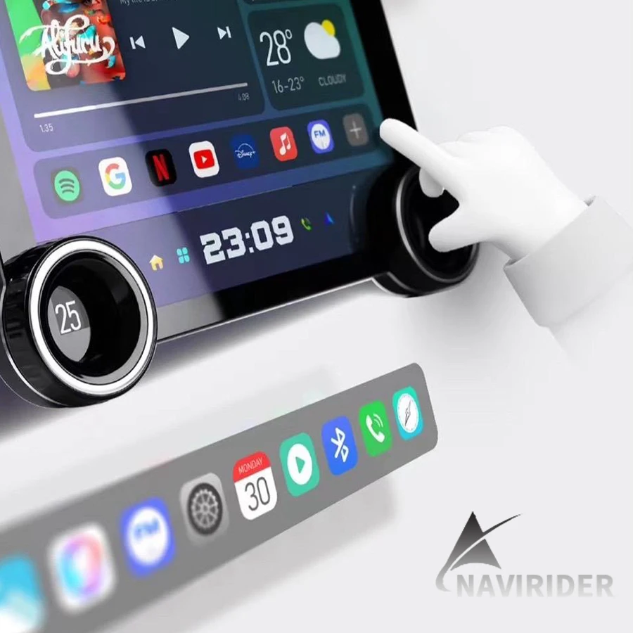 トヨタRav4用カーマルチメディアプレーヤー,カーラジオ,Android画面,4G,CarPlay,GPS,wifi,タッチスクリーン,ダブルノブ,GPS