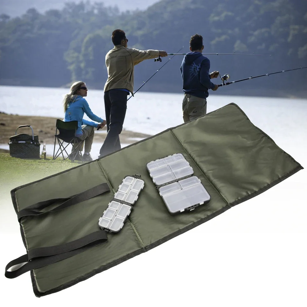 Outdoor Seat Cushion Mat Equipment Landing Mat Lure Box Tackle Tools Polyester + Pearl Cotton + ABS Comfortable