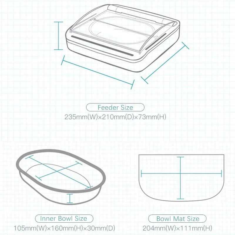 Automatic Pet Feeder Surefeed Chip Identification Cat Electronic Pet Feeder Food Fresh Prevent Other Pets from Snatching Food