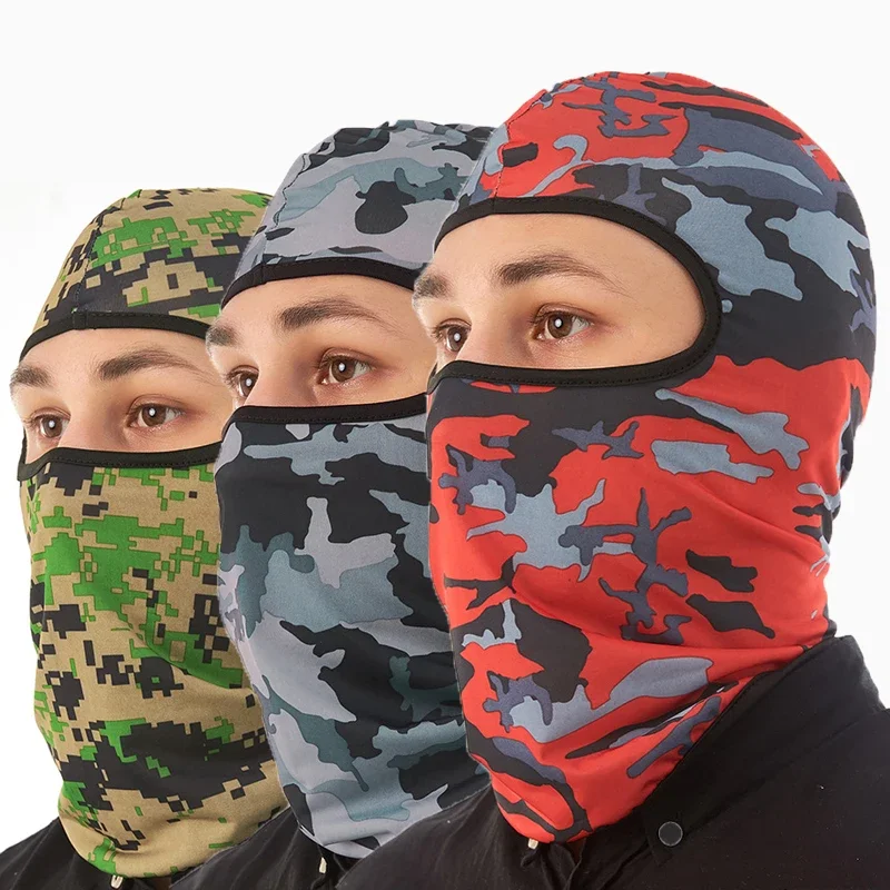 

Camouflage Balaclava Full Face Cycling Mask Quick Dry Outdoor Road Bike Helmet Scarves Liner Caps MTB Cycling UV Protection Cap