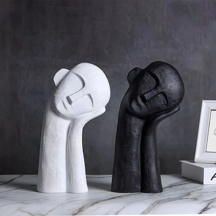 Home Decoration Abstract Human Sculpture Resin Crafts Indoor Statue Living Room Decoration Desk Accessories Room Decor