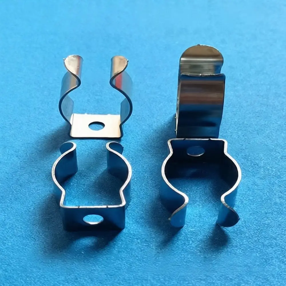 Stainless Steel Fluorescent Tube Holder Clip T4 T5 T6 T8 T10 T12 T13 Lighting Support Fixed Mounting Base Transparent Clamp