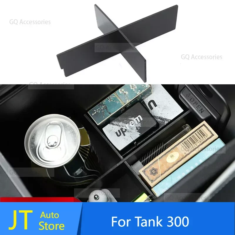 

For WEY GWM Tank 300 2021 2022 2023 Car Styling Central Armrest Box Storage Box Store Miscellaneous Items Partition Accessories