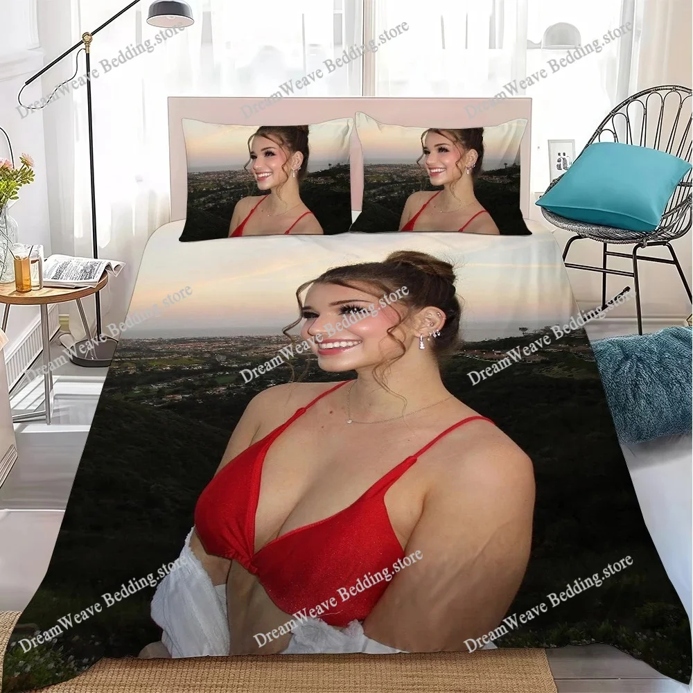 Fashion B-Brooke Monk Duvet Cover Set Home Style Bedding Soft Laundry Cotton Bed Student Dormitory Gift
