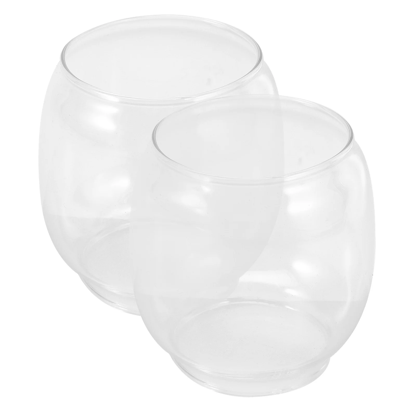 

2Pcs Glass Oil Lamp Shade Transparent Vintage Style Decorative Clear Chimney for Home Wedding Aromatherapy Clear Chimney