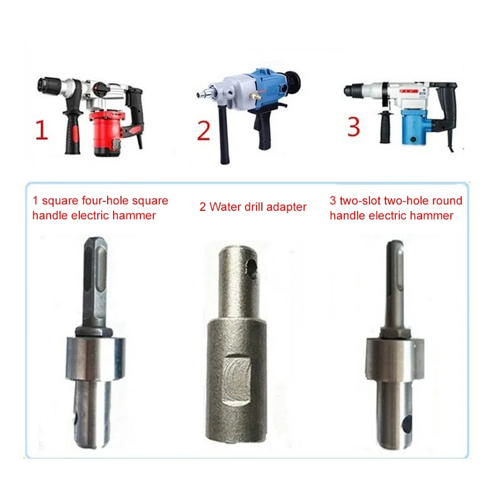 Broca de tierra, broca de cabeza de barrena SDS, broca de barrena cuadrada, adaptador de broca de tierra, eje SDS para martillo eléctrico