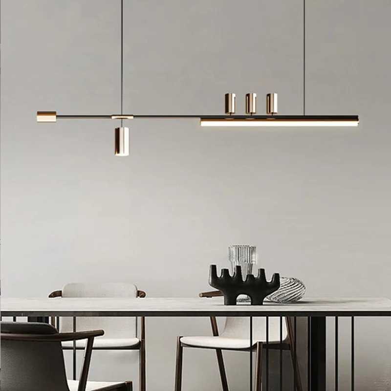 Italiaanse Kroonluchter Led Luxe Minimalistische Geometrische Lichtdecoratie Voor Lange Eetkamer Licht Woonkamer Decor Keuken Eiland Licht