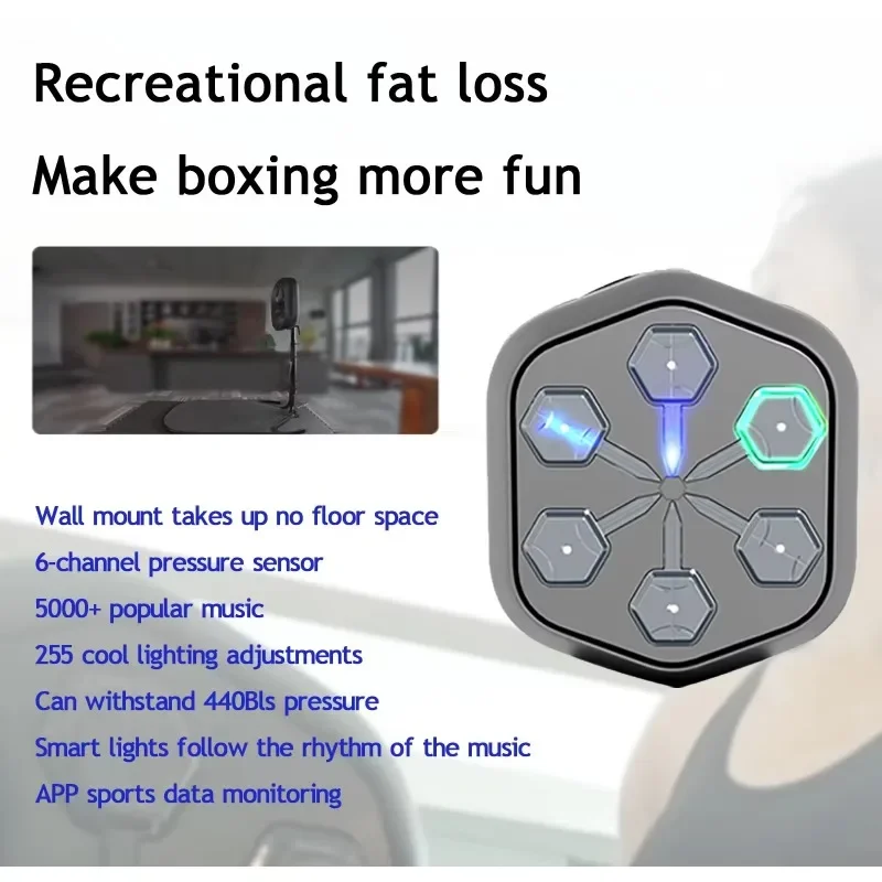 Inteligentne produkty bokserskie z muzyką Rękawice bokserskie Trening maszyny bokserskiej One Punch