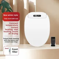 Automatic Smart Toilet Seat Cover with Wash, Dry and Heat Functions for Universal Seat Circle