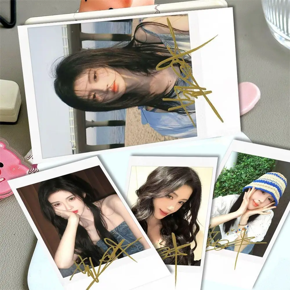 1 Set of 12 Exquisite Hand Signed Small Card Ju Jingyi High Beauty Peripheral High Definition Supporting Material Small Card
