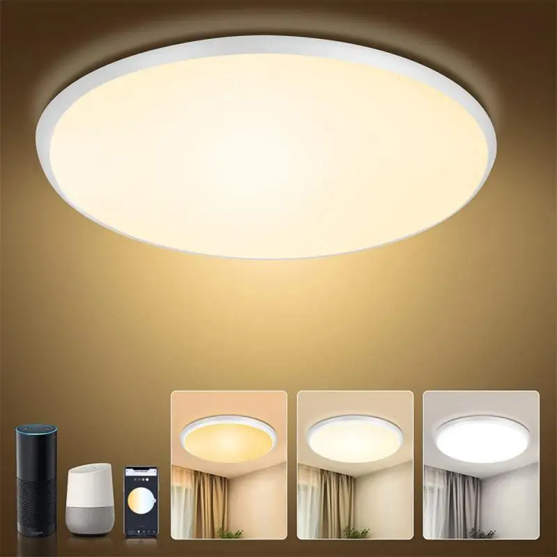 TUYA Smart Ceiling Lamp RGB Dimming Illusion Lamp APP Bluetooth Control LED Ceiling Chandelier Voice Control Via Alexa Google