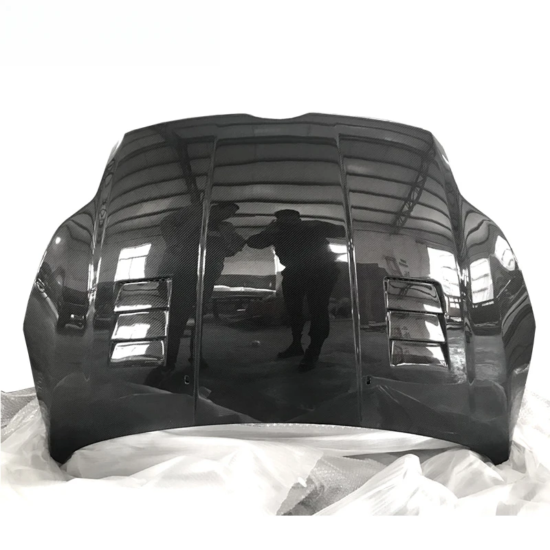 High Quality Custom Style Carbon Fiber Engine Bonnet Hood Fit Ford Focus 2012-2014 Auto Exterior Mod Parts