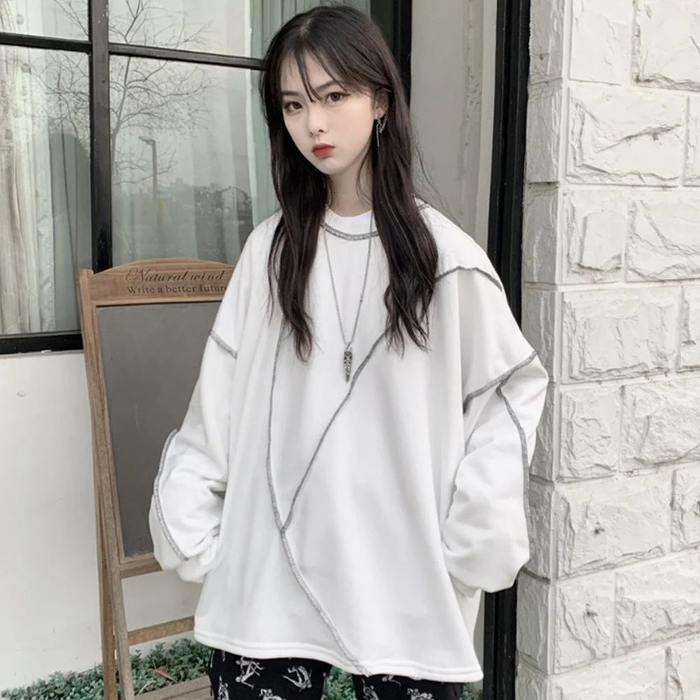 

Gothic Long Sve Sweatirt Loose Large Size Women's Fitn Comfortable Breathable ort Sve Fooall orm