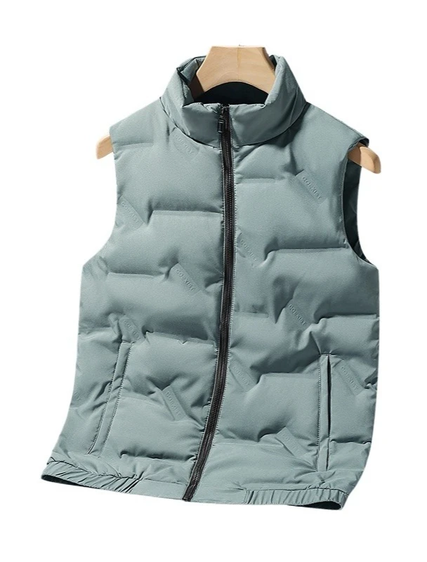 

Autumn and Winter New Men's Down Vest with Stand Collar, Plus Size, Thickened Casual Versatile Warm Sleeveless Jacket 7XL
