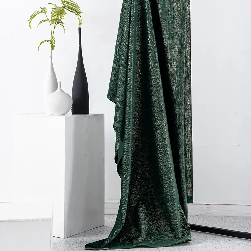 

Custom Size Shading Stripe Fabric Curtain Velvet Curtains Nordic Simple Curtains for Living Dining Room Bedroom White Tulle