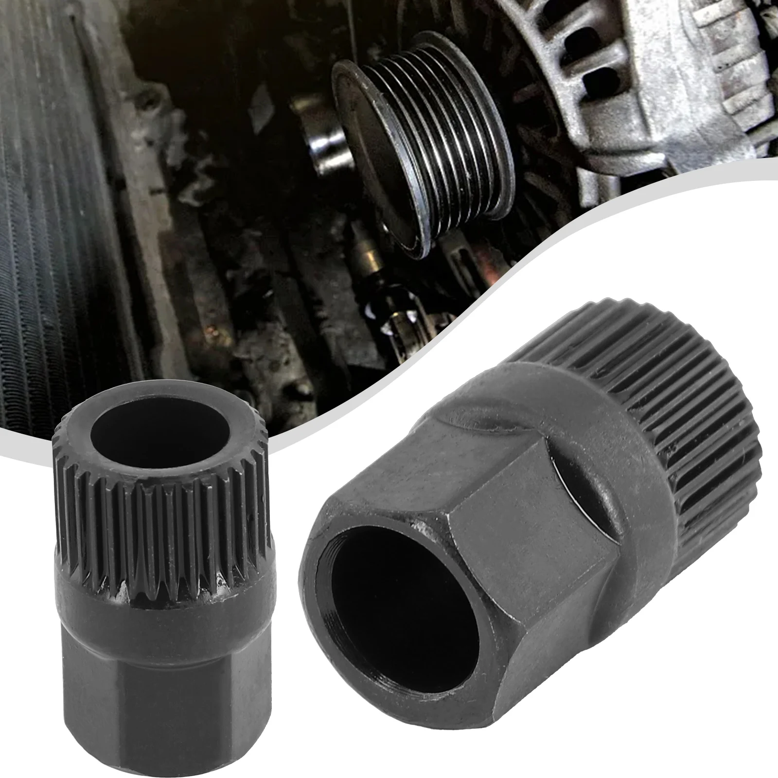 Alternator 33 Tooth Clutch Free Wheel Pulley Removal Tool For Removal And Installation V-Belt Pulley 17*33*30mm