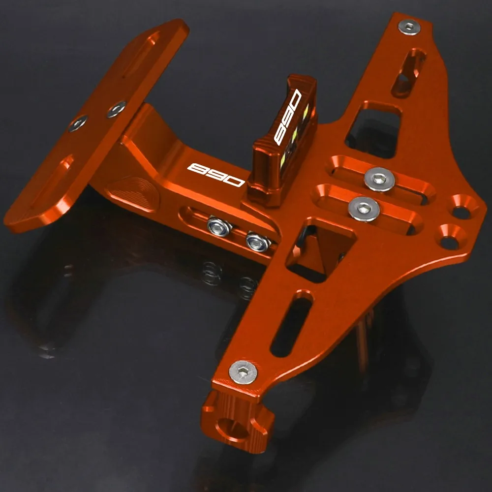 

FOR 890 DUKE890 2011-2025 2024 2023 2022 With LED Light Indicator Fender Motorcycle License Plate Bracket Holder 2021 2020 2019