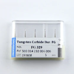 5pcs/Lot Dental Tungsten Carbide Burs FG 329 Dentistry Grinding High Speed for Preparation or Removal of Metal Tools