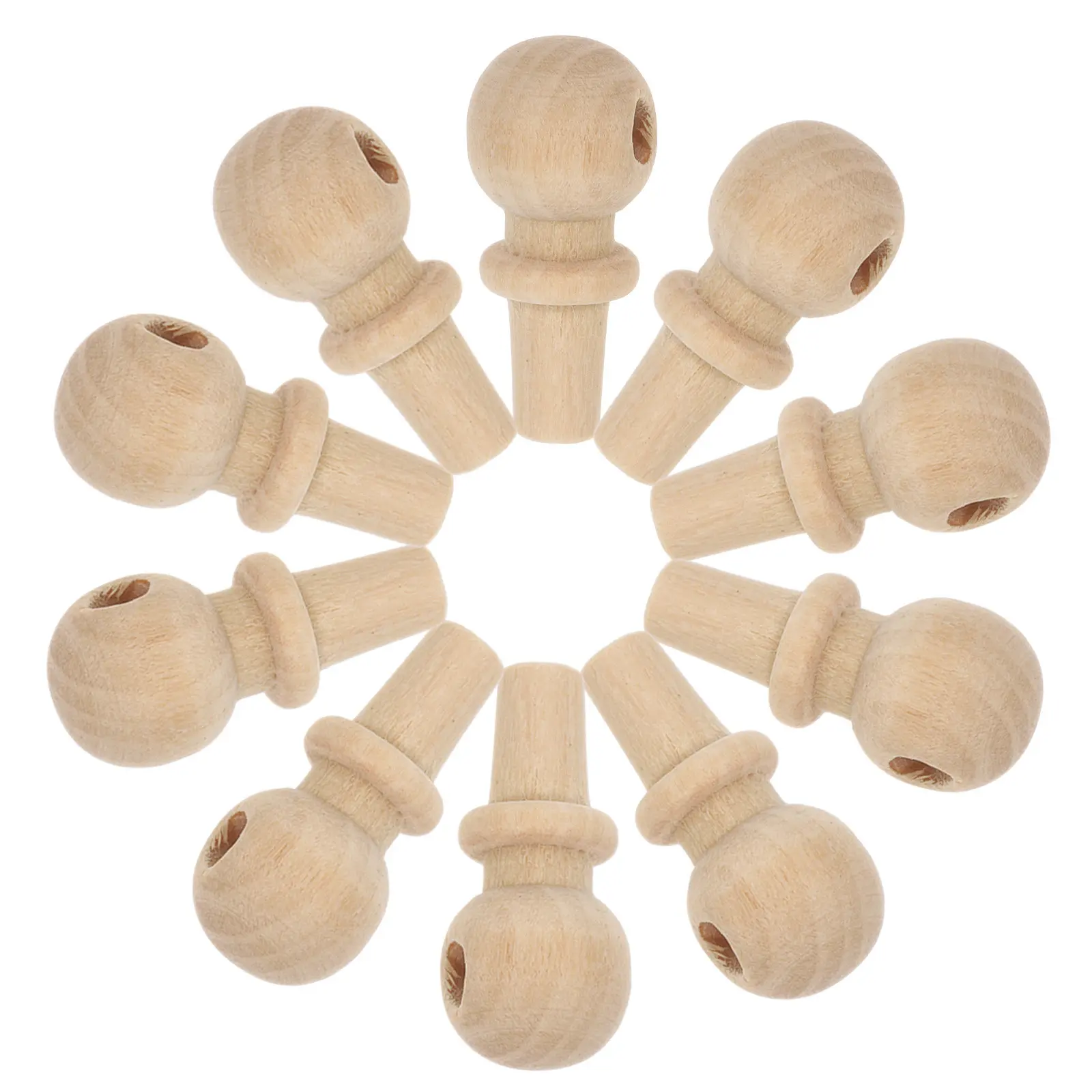 10Pcs Natural Cork Stopper Plugs for Gourd Vessels Craft Bottle Sealers Woodworking Supplies Pottery Glazing Tools Leak