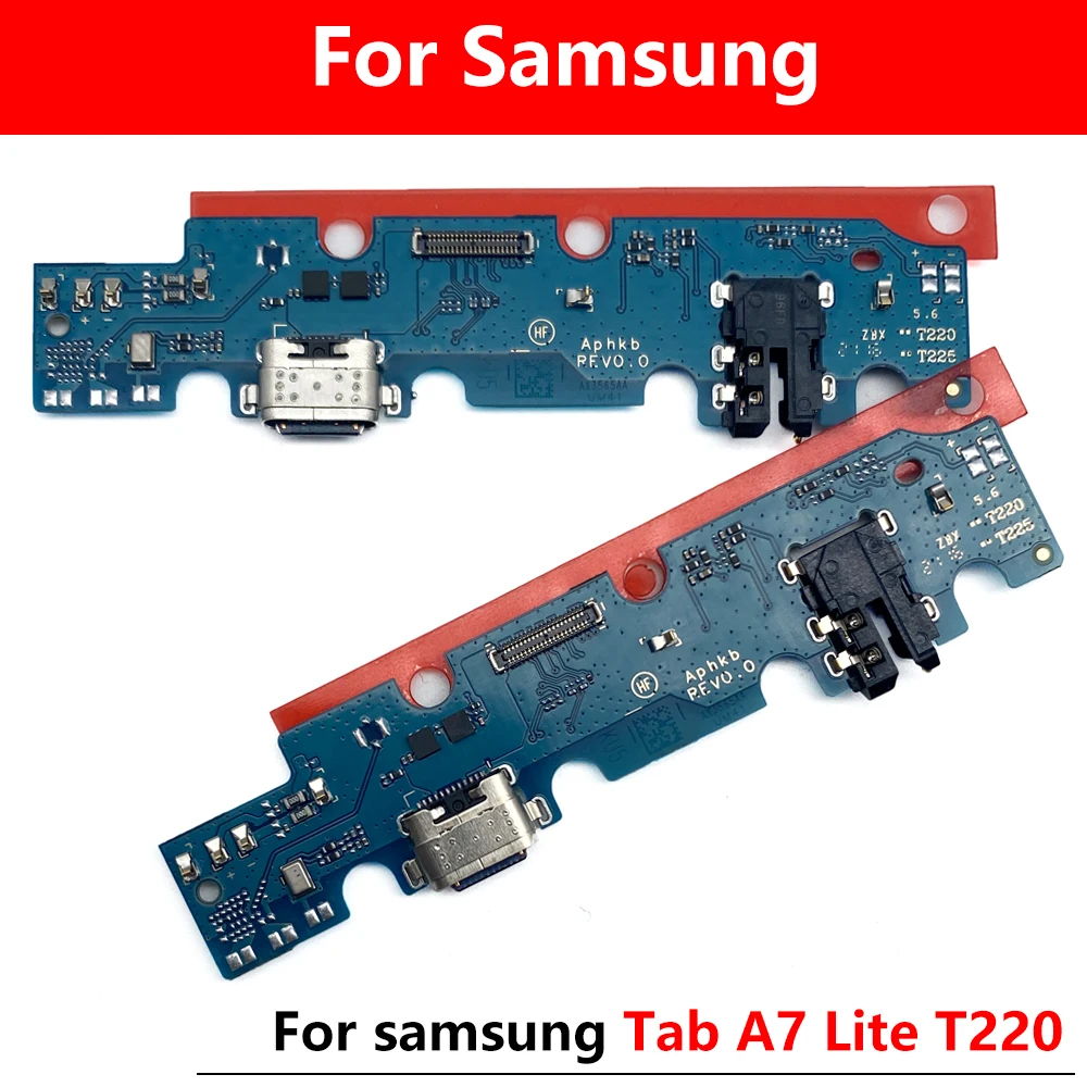 

10 Pcs USB Charging Port Mic Microphone Dock Connector Board Flex Cable Repair Parts For Samsung Tab A7 Lite T220 T225