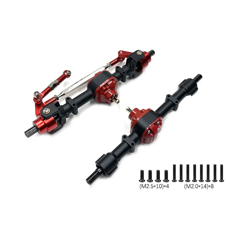 2026 JY For Mn78 Mn82 Metal Front And Rear Axle With 3mm To 4mm Shaft Sleeve 1/12 Rc Car Upgrade Parts Accessor