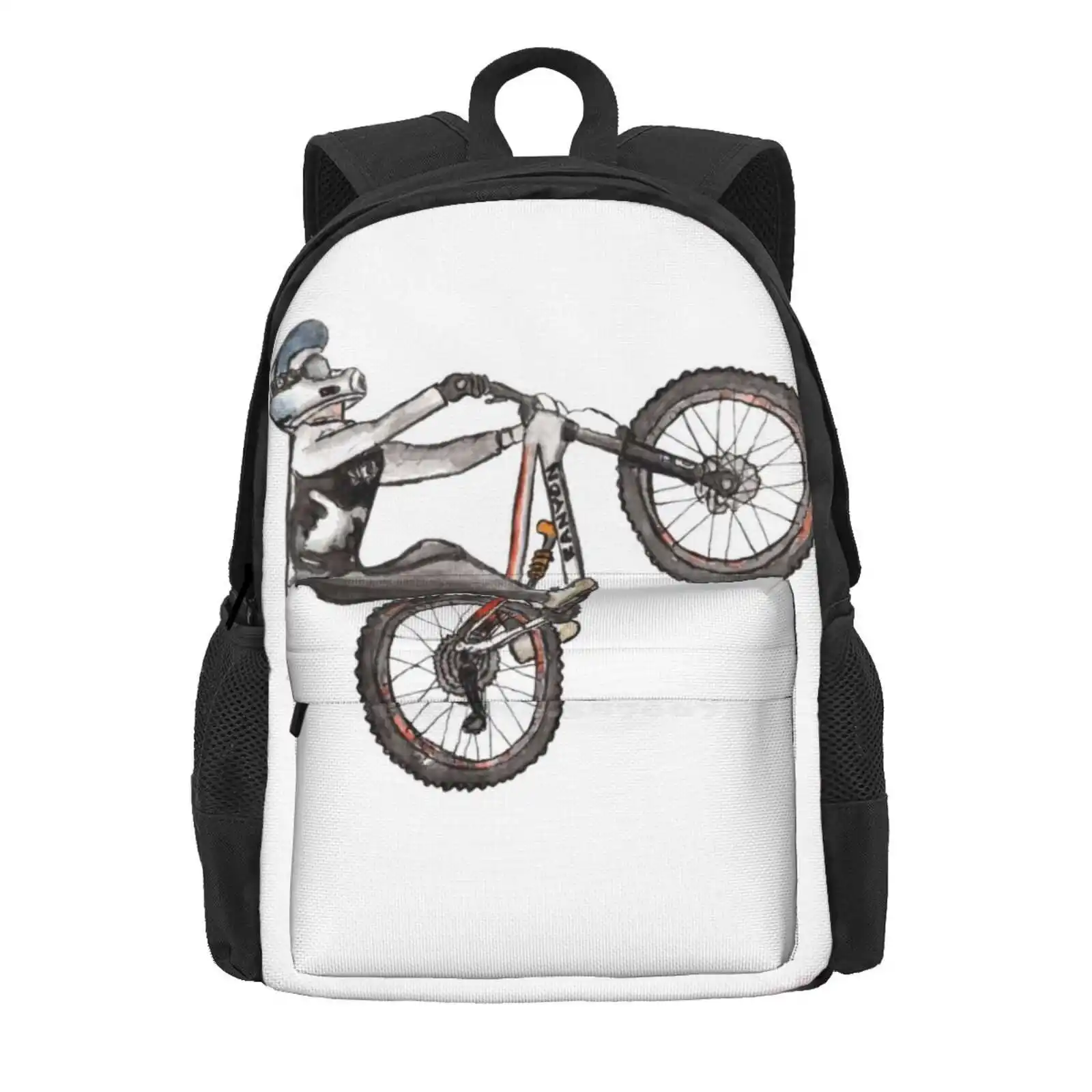 Fabio Wibmer Backflip New Arrivals Unisex Bags Student Bag Backpack Fabio Wibmer Mtbiking Mountain Biking Mountain Bike