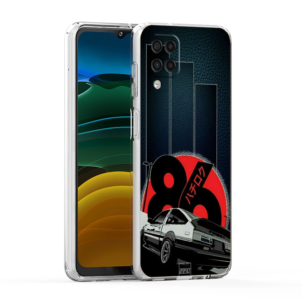 غطاء ناعم لهاتف سامسونج جالاكسي A17 A25 A23 A22 A52S A52 A55 A72 A51 A71 A31 A13 A07 5G حافظة هاتف شفافة أولي D AE86 حقائب