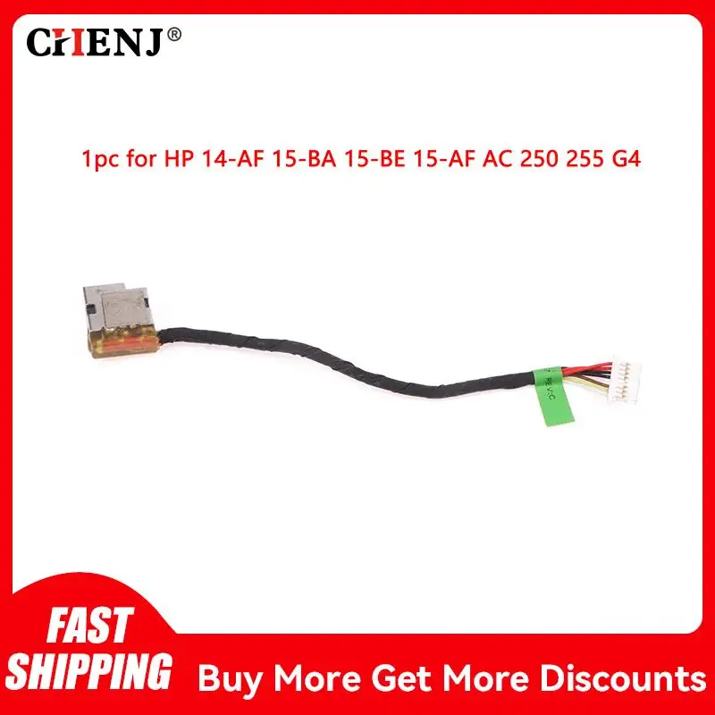 

1Pc DC Power Jack With Cable For HP 14-AF 15-BA 15-BE 15-AF AC 250 255 G4 Laptop DC Power Jack Charging Flex Cable Replacement