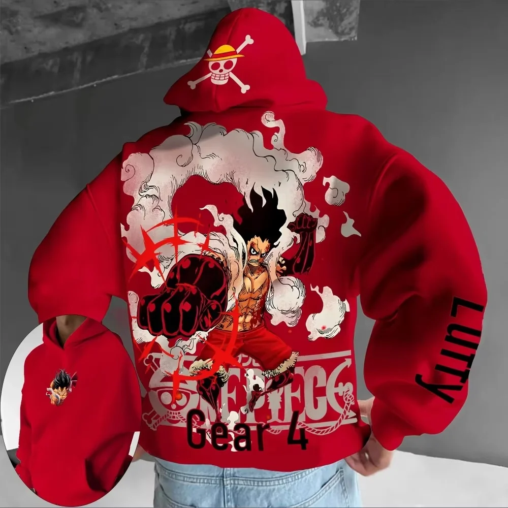 

Latest Anime One Piece Dragon Ball Demon Slayer Spring and Autumn Men's Hoodies 3D Printed Trendy Men's and Women's High Streett