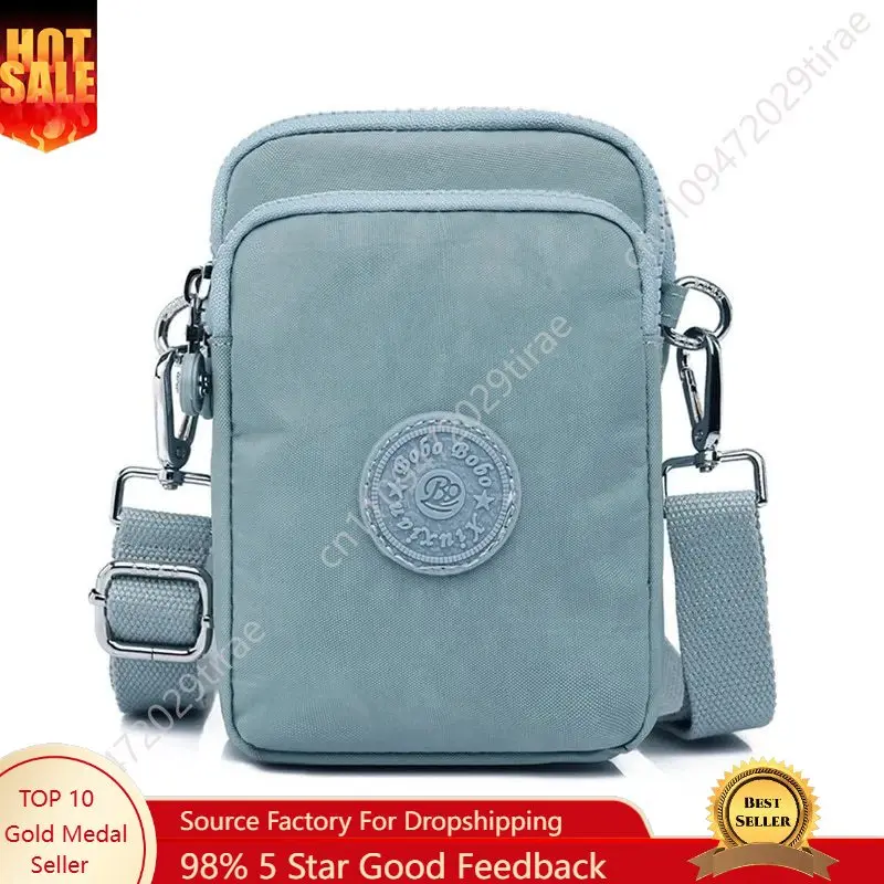 Rilibegan Nylon Cloth Bag 2024 New Women's Shoulder Bag Casual Diagonal Straddle ShoulderBag Lightweight Phone Bag
