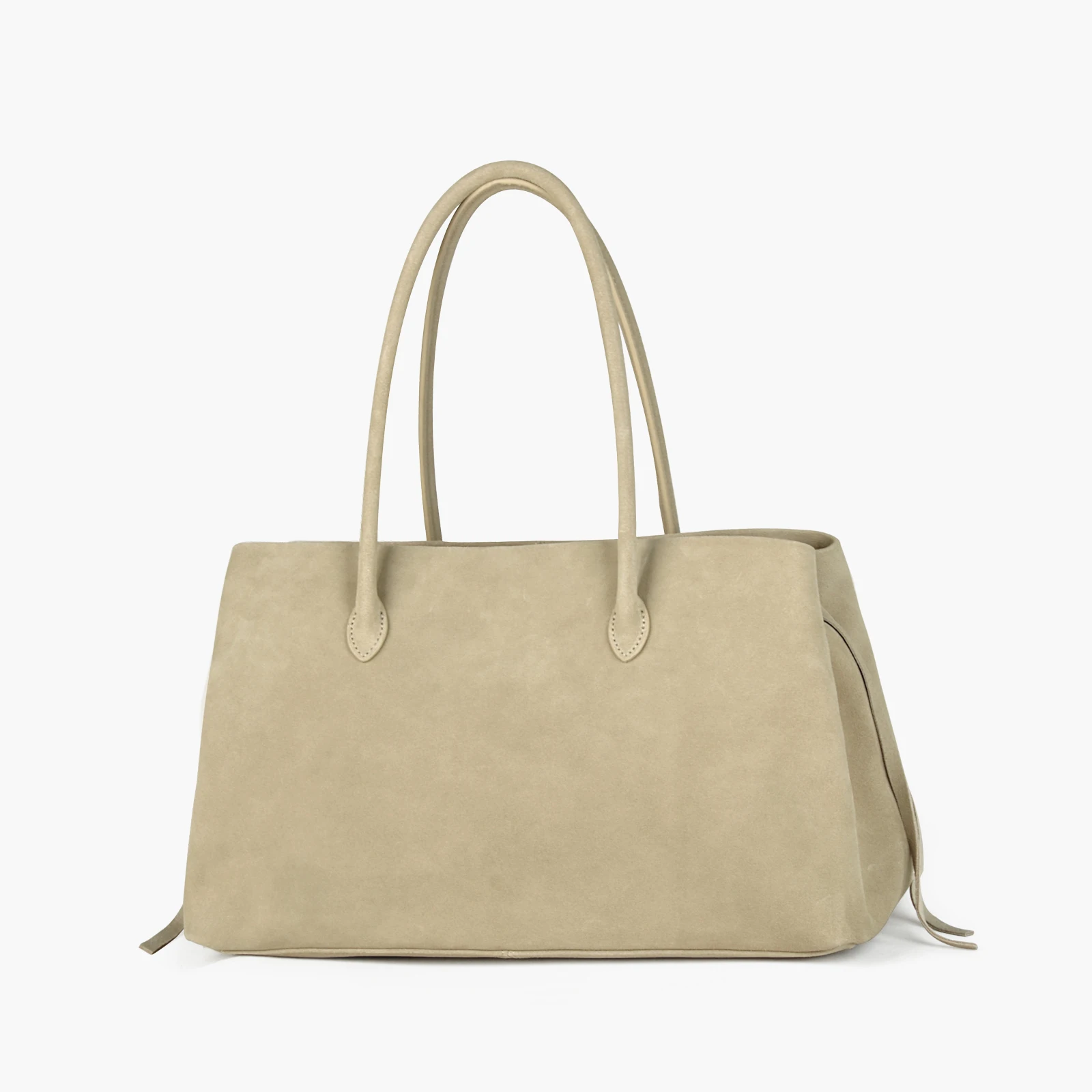 Damen-Tote aus Wildleder – Seitenansicht