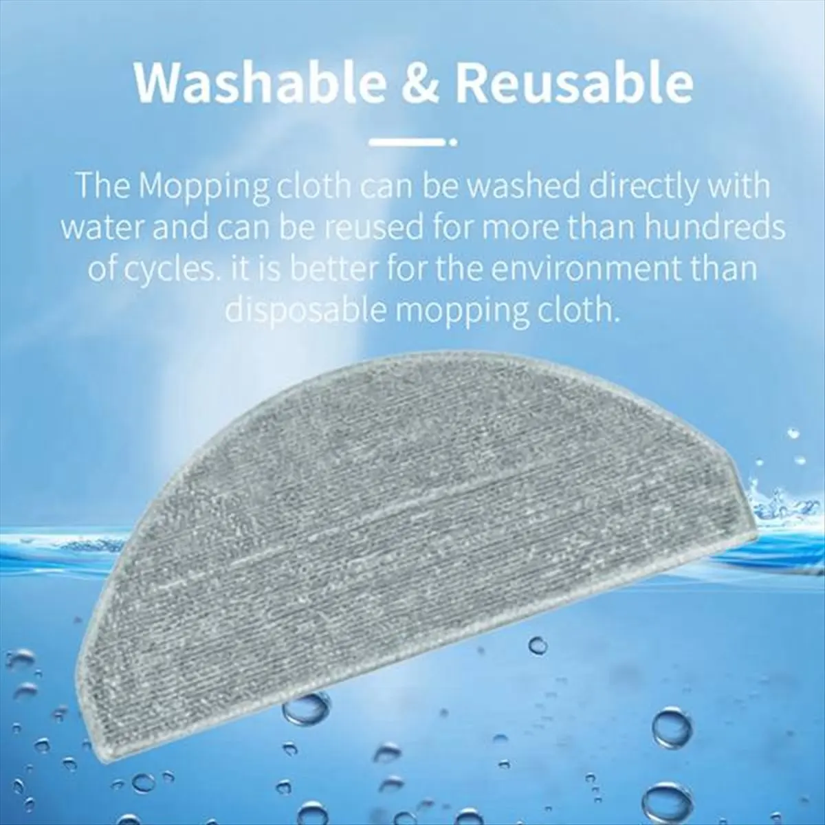 A88M 12 Pcs Replacement Parts for Xiaomi E12 E10 B112 Robotic Vacuum Cleaner 4 Mop Cloths 4 Side Brushes 4 Filter