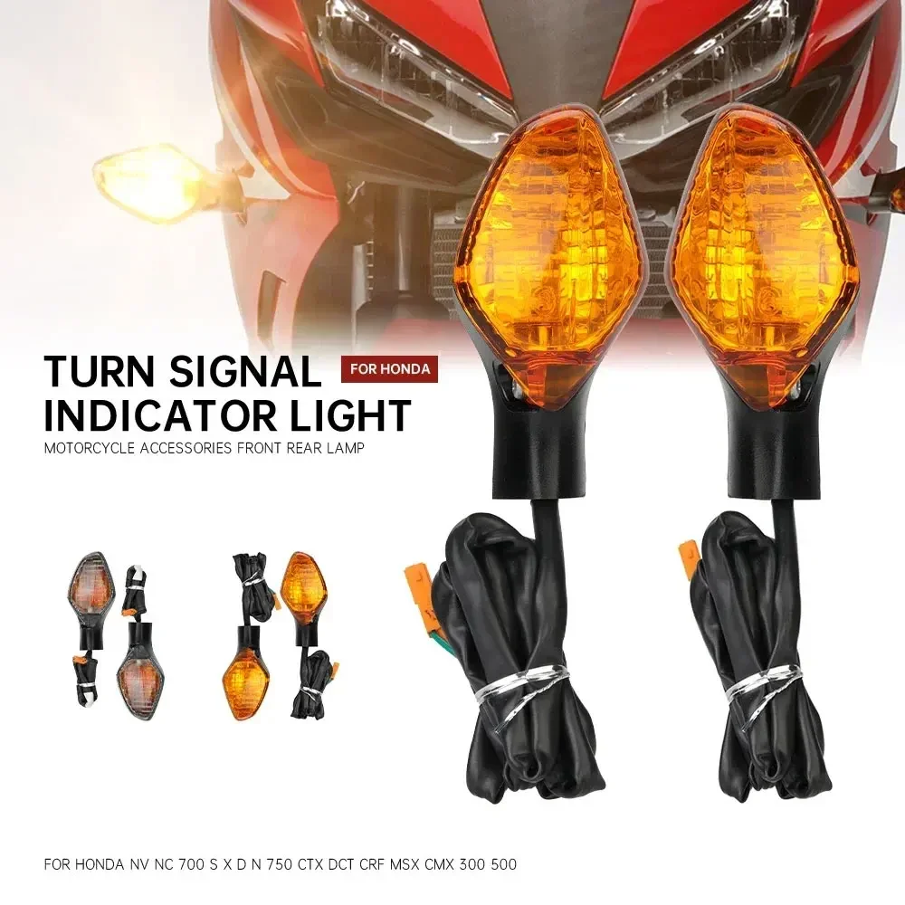 Turn Signal Indicator Light For HONDA NC700 NC750 S X D N CTX DCT Grom MSX125 CMX 300 500 CBR CB650F Motorcycle Front Rear Lamp