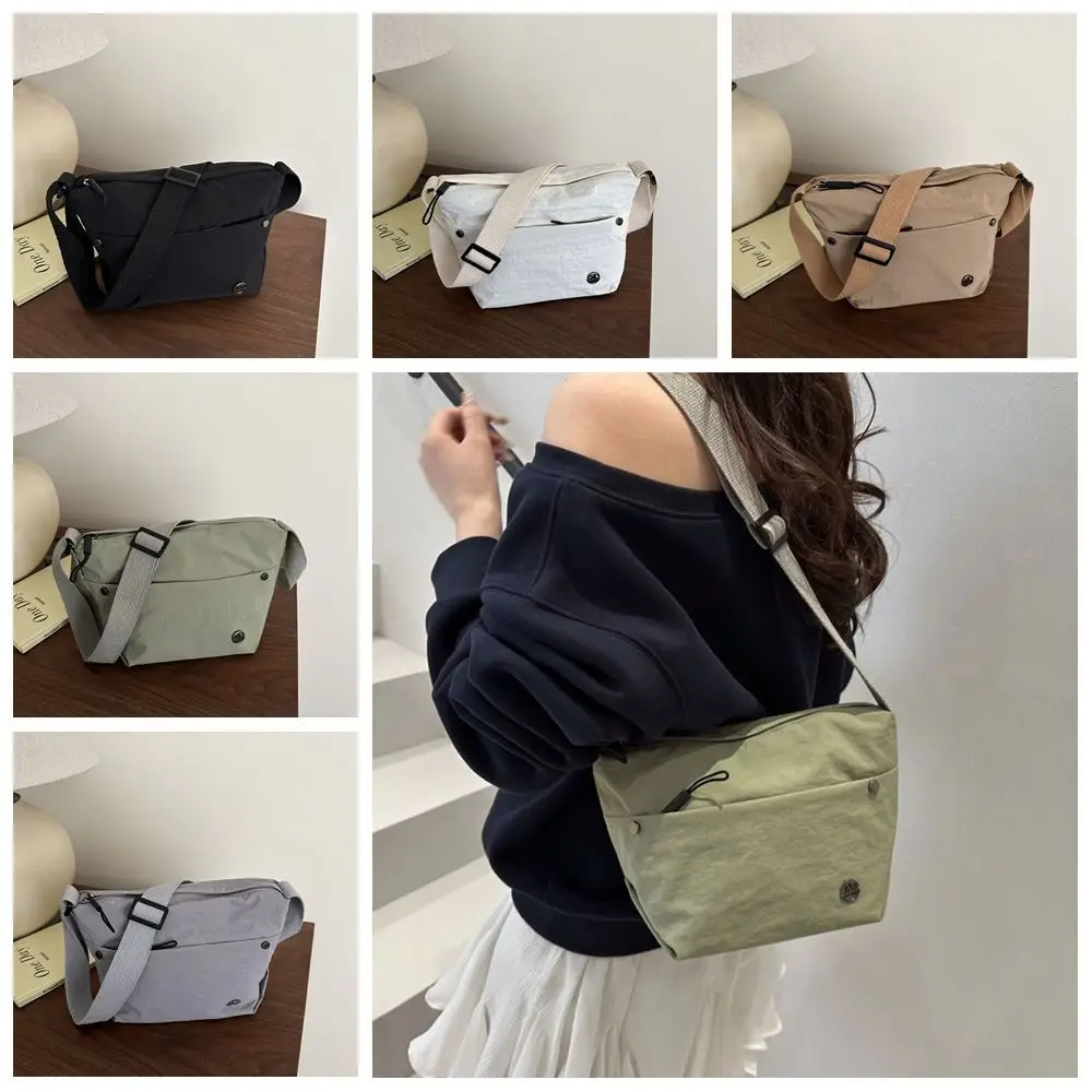 

Small Quick-dry Nylon Shoulder Bag Harajuku Portable Men Crossbody Bag Pendant Casual Mobile Phone Pack Travel