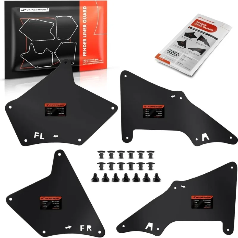 4PCS Splash Guard Mudguard Pad Protective Cover For Toyota 4Runner 2003-2009 FJ Cruiser 2007-2014 Land Cruiser Prado 2003-2019