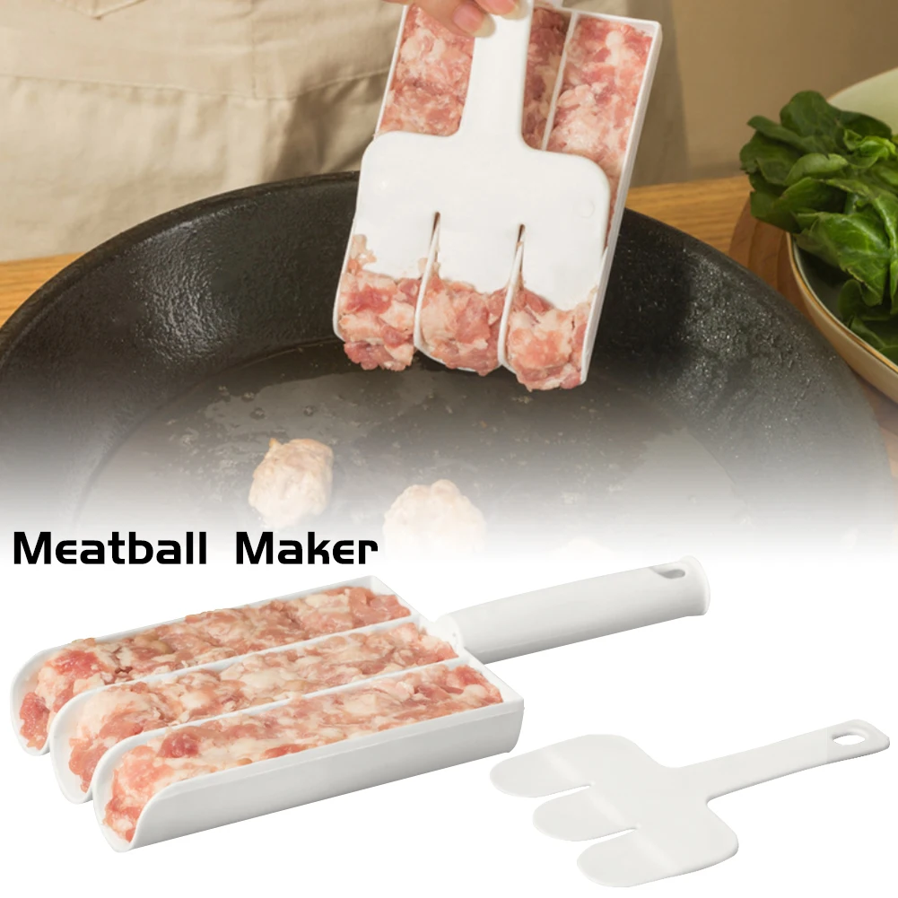 

New Quadruple Meatball Maker Set Rice-Meat Dumplings Maker Fried Fish Meat Making Balls Mold Kitchen Gadgets Cooking Accessories