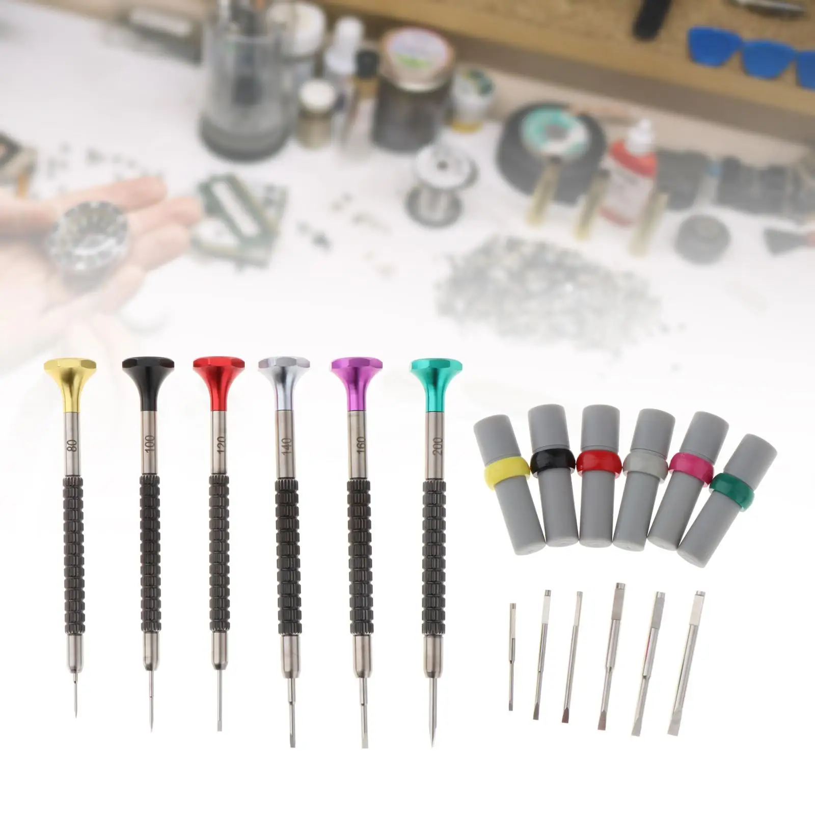 6Pcs Watch Repair Screwdriver Set Jewelry Screwdriver Set Parts Lightweight Watchmaker Tool for Glasses Camera Phone Watch