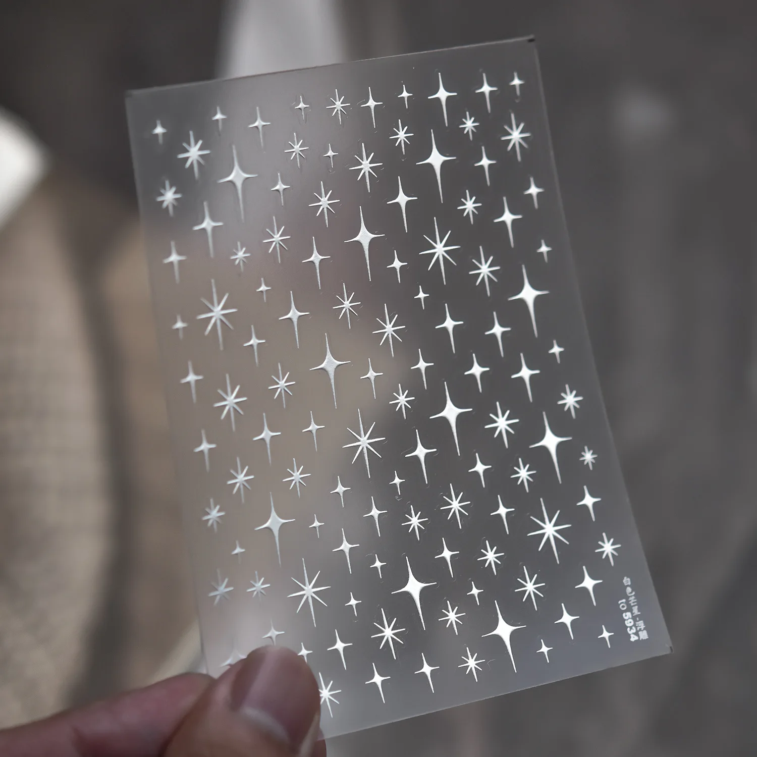 Kosmische Himmelsmetall-Sternenhimmel Lila Ombré Planeten Mond Sternbild Kette Perlen Tropfen 5D Nagelsticker Selbstklebende Aufkleber – Detail 13
