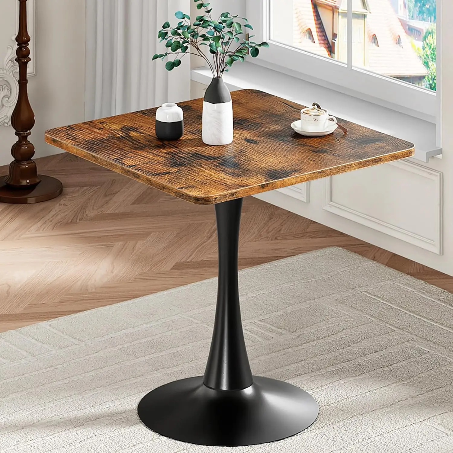 Dining Table, Square Dining Table for 2, 27.6